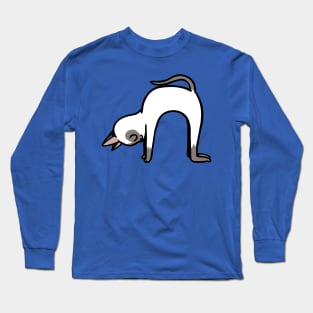 Siamese Cat Pose Long Sleeve T-Shirt